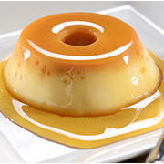 flan con dulce de leche