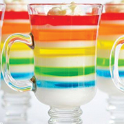 gelatina rainbow