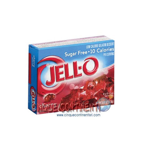 Gelatina ciliegia Jello senza zucchero